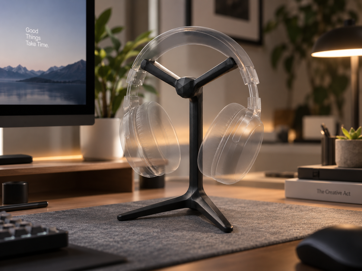 Premium Headphone Stand Holder for Desk | Universal Gaming Headset Stand | Tabletop Headphone Organizer | Home Office Accessories