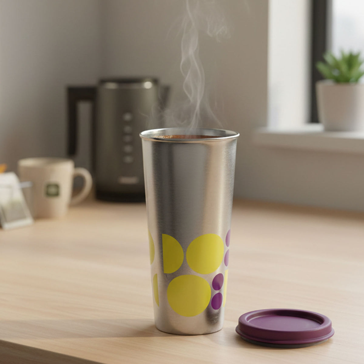 Supermom 600 Ml Stainless Steel Printed Travel Tumbler (1 Pc)
