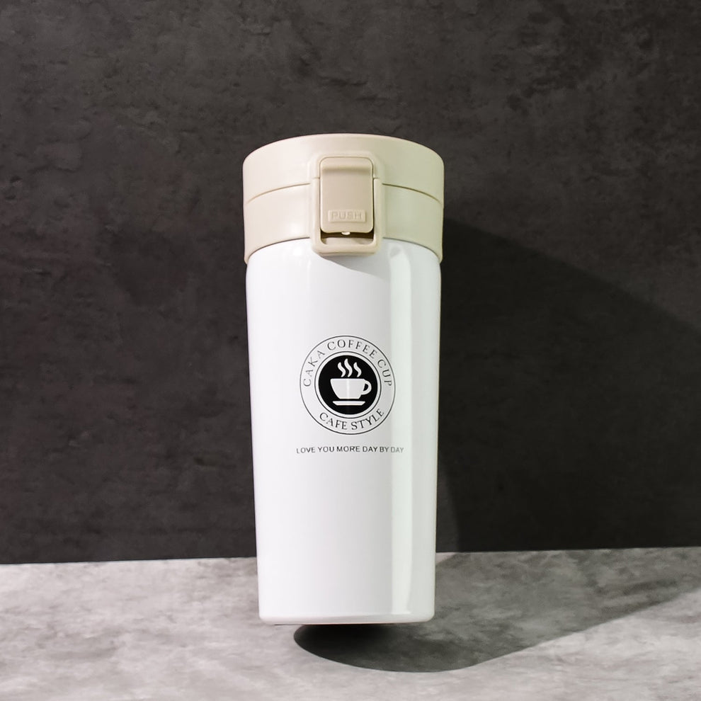 Stainless Steel Vacuum Insulated Coffee Flask with Flip Lock Lid (400ML / 1 Pc)