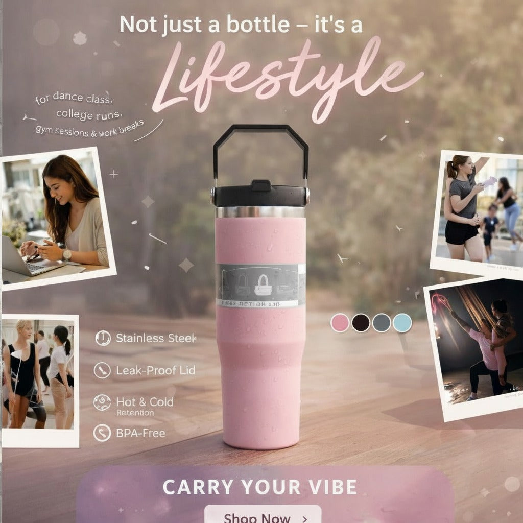 Premium Stainless Steel Insulated Travel Tumbler 900 ML